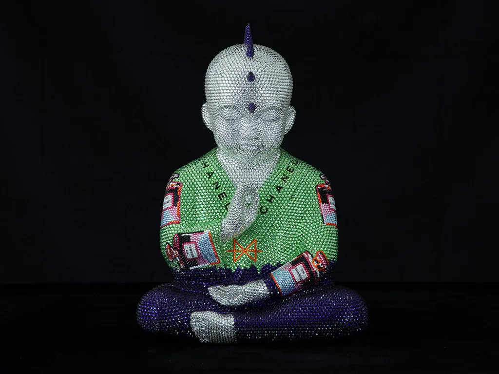 Metis Atash: Punk Buddha Sculptures | Aldo Castillo Gallery